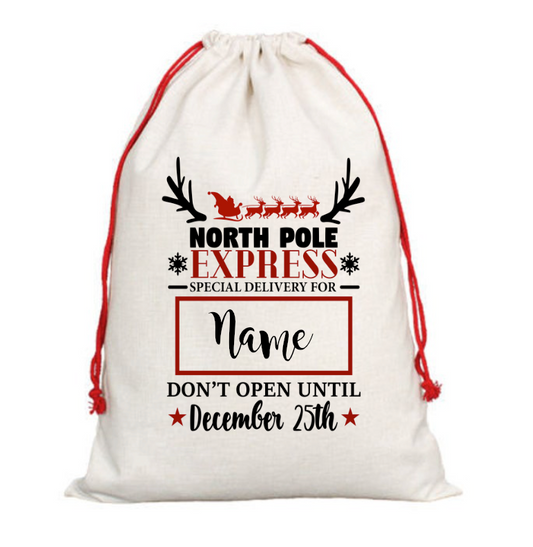 Custom Santa Sack Large 2 Styles | Myles Print