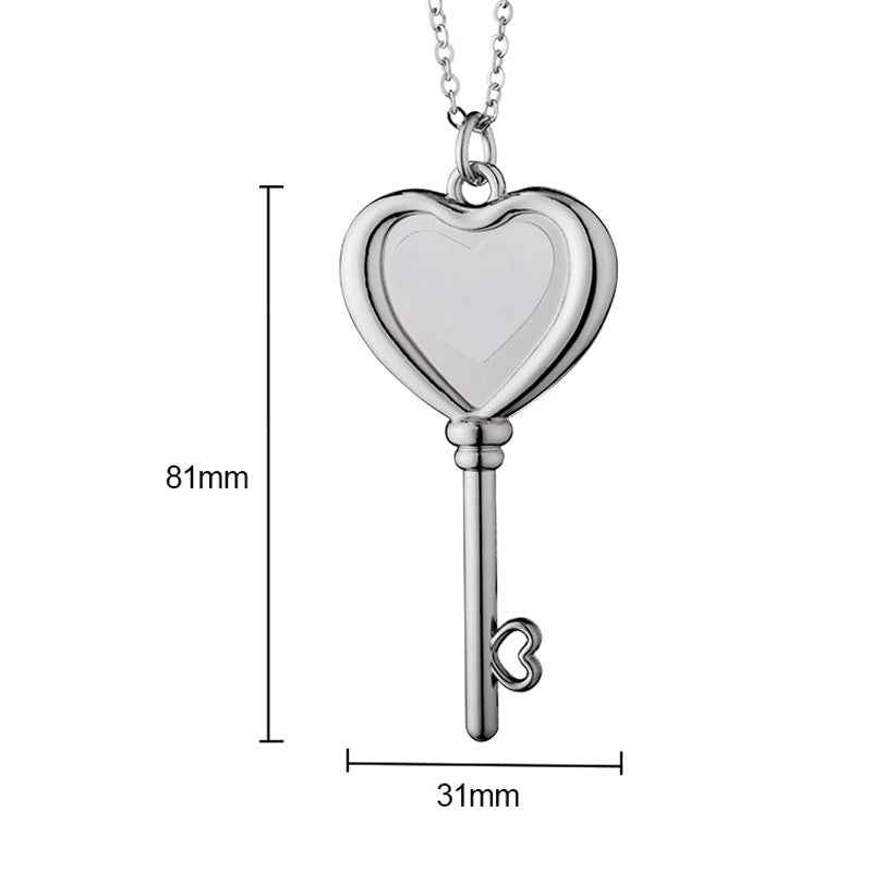 Custom Heart Shaped Keychain Necklace | Myles Print