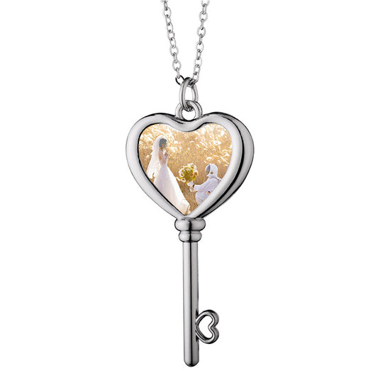 Custom Heart Shaped Keychain Necklace | Myles Print