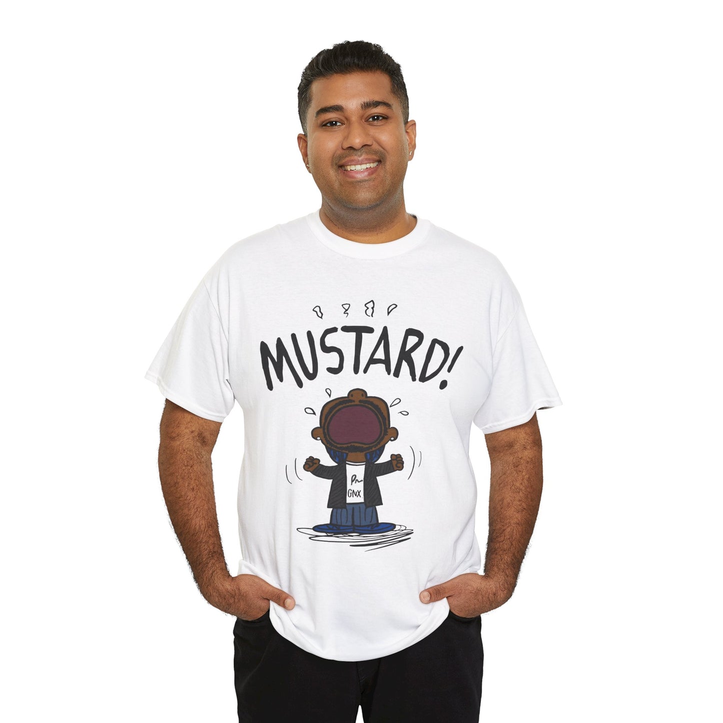 Kendrick Lamar Mustard GNX Meme Shirt White | Myles Print