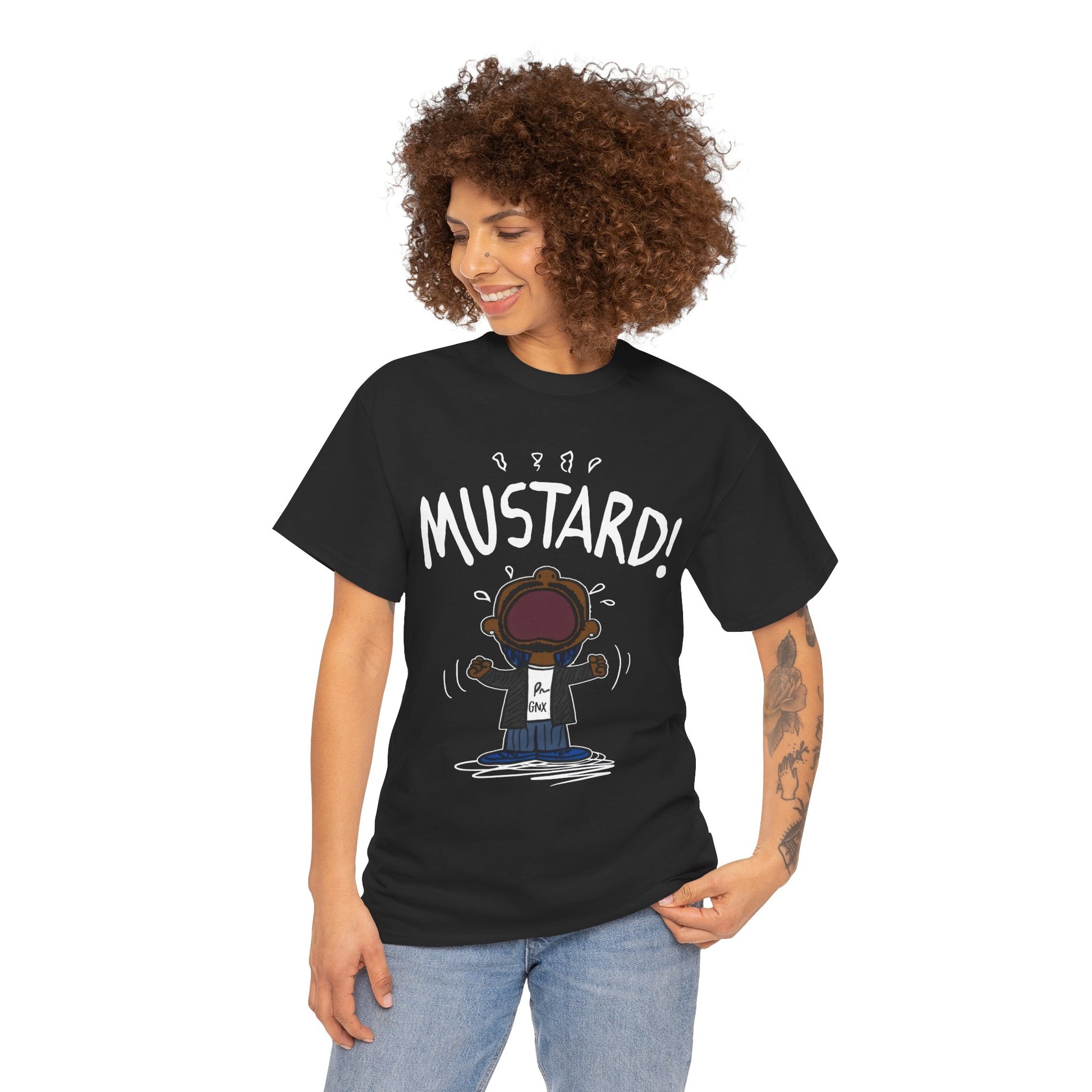 Kendrick Lamar Mustard GNX Meme Shirt Black | Myles Print