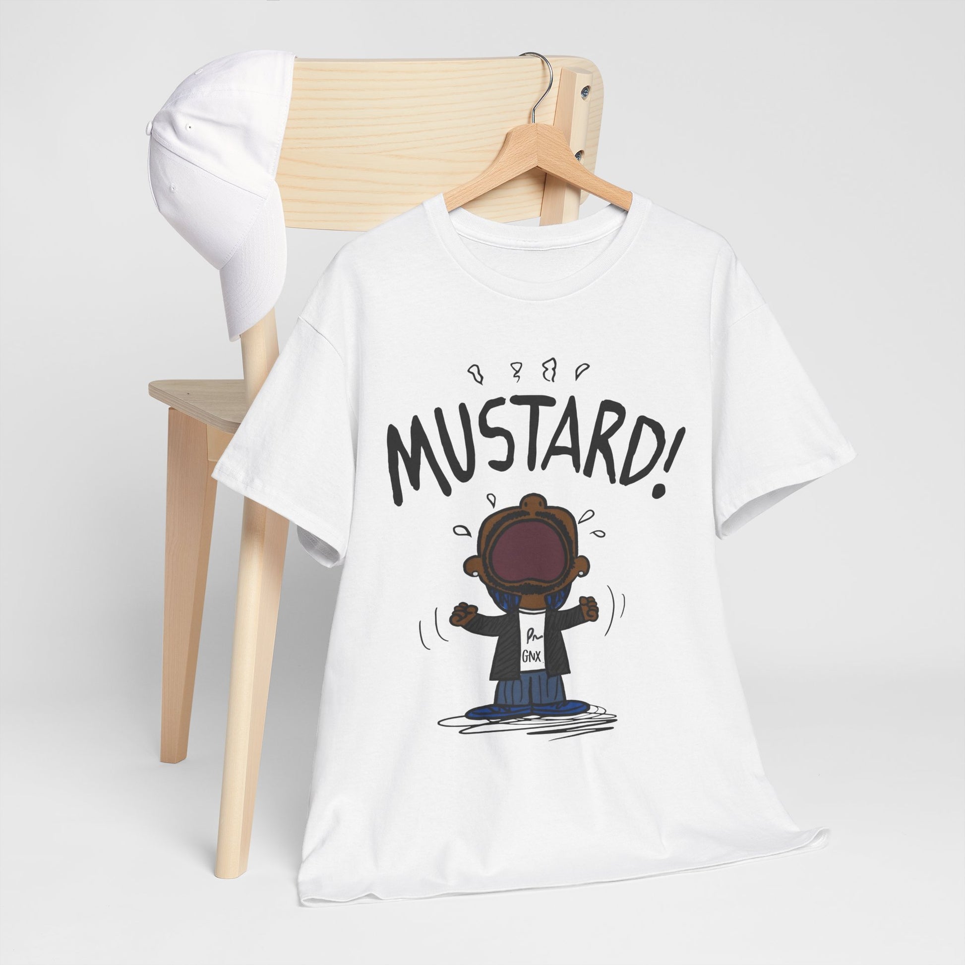 Kendrick Lamar Mustard GNX Meme Shirt White | Myles Print