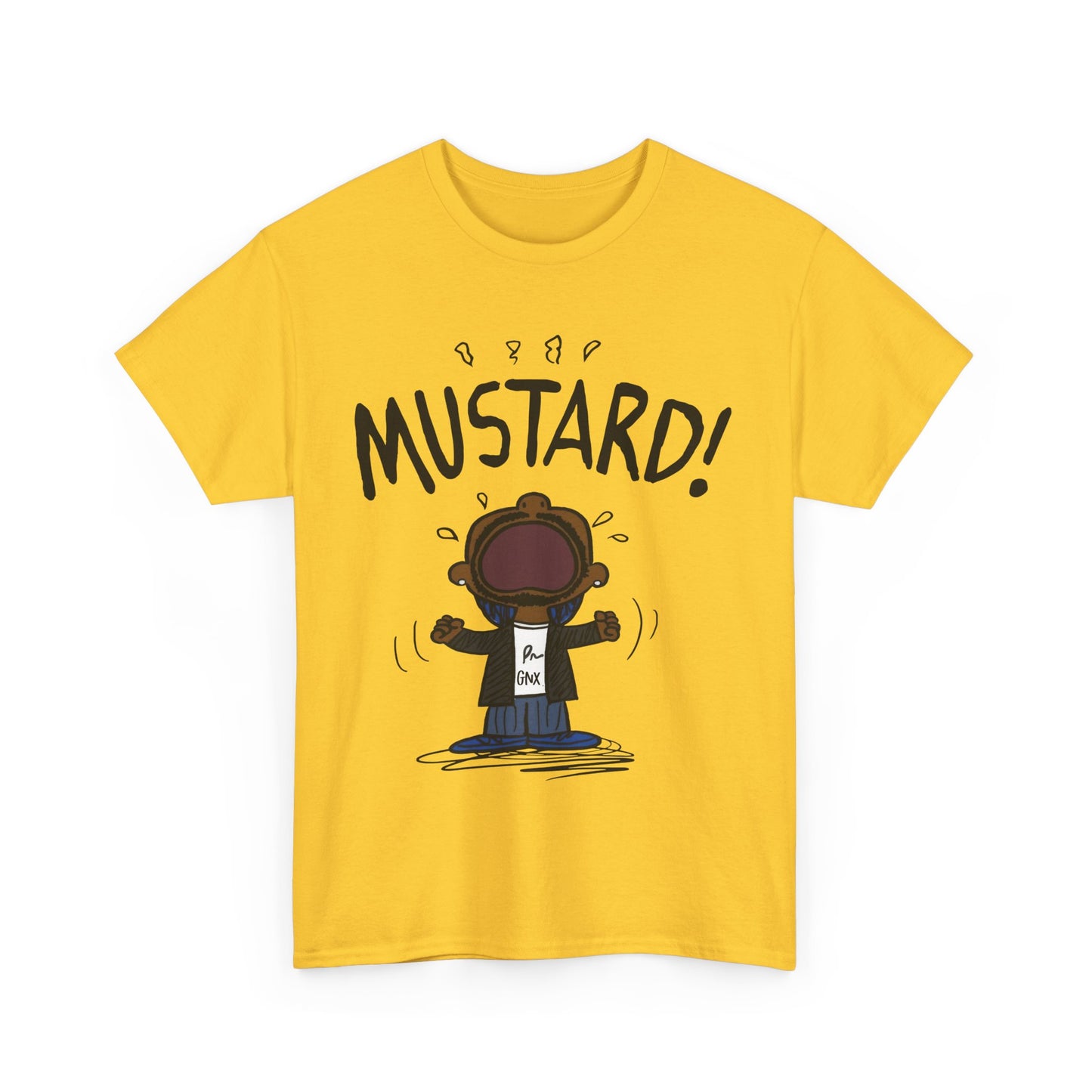 Kendrick Lamar Mustard GNX Meme Shirt Yellow | Myles Print