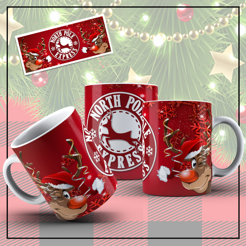 North Pole Express Christmas Mug | Myles Print