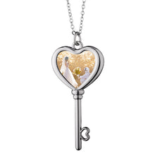 Load image into Gallery viewer, Custom Heart Shaped Keychain Necklace | Myles Print
