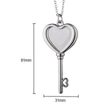 Load image into Gallery viewer, Custom Heart Shaped Keychain Necklace | Myles Print
